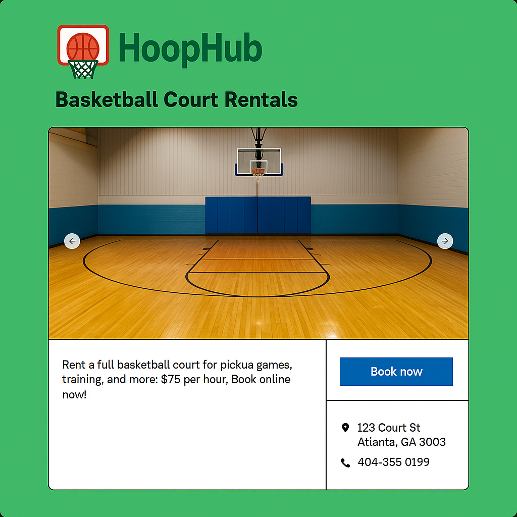 Volleyball Court Booking Page